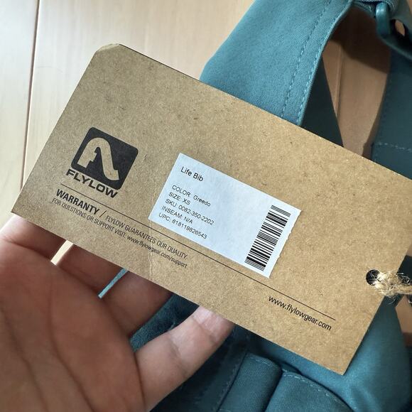 Flylow Life Bib Women's XS Green Outdoors Hunting Sportswear NWT - Picture 6 of 10